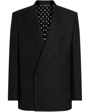 Dolce & Gabbana Dolce & Gabbana Doublebreasted Jacket Sicily - Black