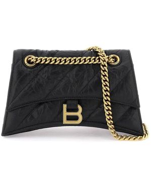Balenciaga Crush Small Umhängetasche - Schwarz