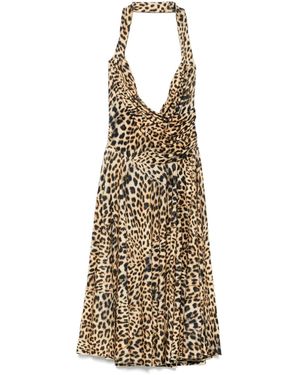 Norma Kamali Cayla Midi -jurk - Metallic