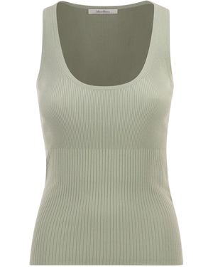 Max Mara Mxmghiro Viscosemix Garentop - Groen
