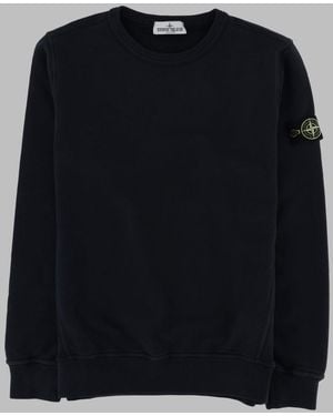 Stone Island Felpa Con Logo "Patch" - Black