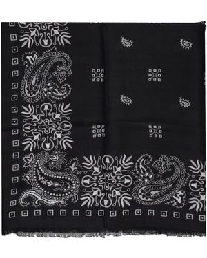 Manipuri Bandana Print Foulard - Black