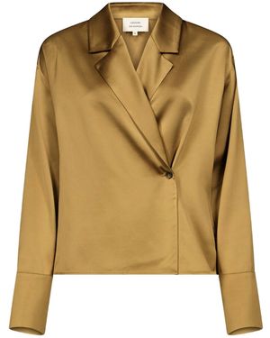 Loulou de Saison Persia Asymmetric Blouse - Metallic