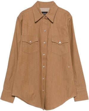A.P.C. Chemise Western - Brown