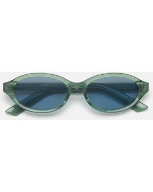 Retrosuperfuture Sonnenbrille Parola Sage Os4 Grün/Blau Farbverlauf Unisex