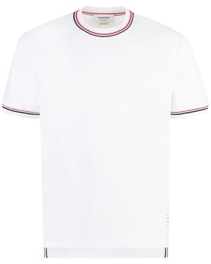 Thom Browne Cotton T -Shirt - Weiß