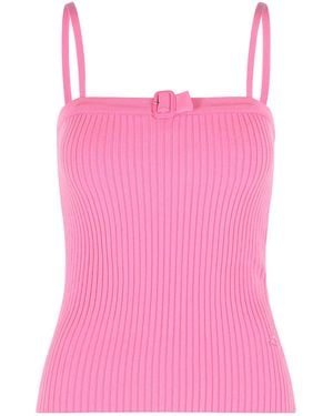 Courreges 'Buckle' Tank Top - Pink