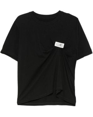 MM6 by Maison Margiela Cotton T Shirt - Black