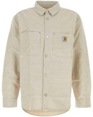 Carhartt Sand Denim Walter Shirt Jac - White