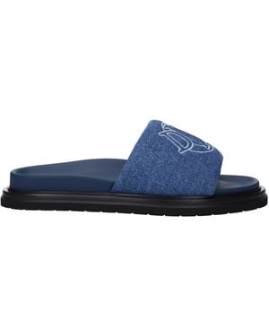 Dior Slippers And Hooves Fabric/Jeans - Blue