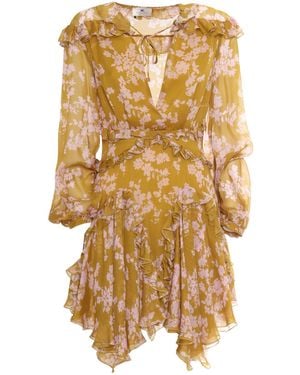 Elisabetta Franchi Midi Dress - Metallic