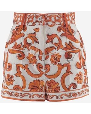 Dolce & Gabbana Shorts Stretch Cotton-Blend - White
