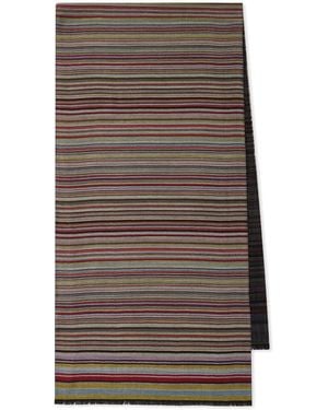 Paul Smith Signature Stripe Schal - Braun