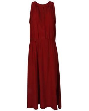CRI.DA Silk Midi Dress - Red