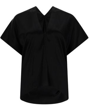 Nina Ricci Top In Seta - Black