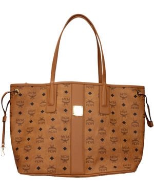 MCM Cognac Shoulder Bags - Brown