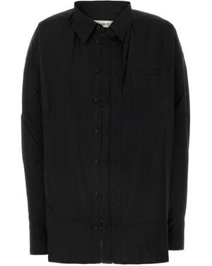 Y. Project Poplin Oversize Shirt - Black