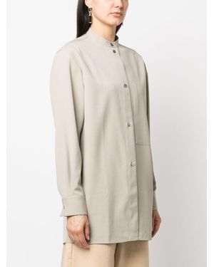 Studio Nicholson Long Shirt With Pocket - Natural