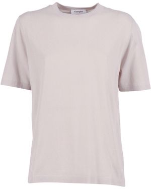 Kangra Cashmere Girocollo M Manica Rasato Calato - Pink