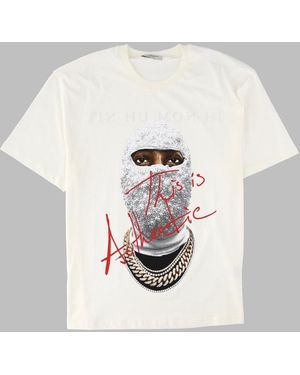 ih nom uh nit T Shirt Con Stampa "Authentic" - White