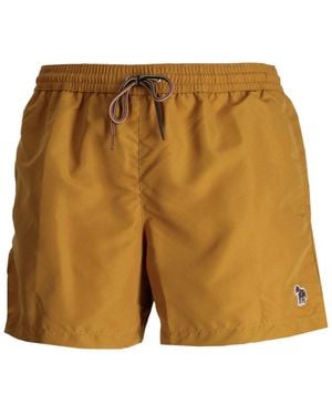 Paul Smith Logo Swim Shorts - Yellow