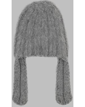 Maison Margiela Beanie Ribbed Hat Wool And Alpaca - Grey
