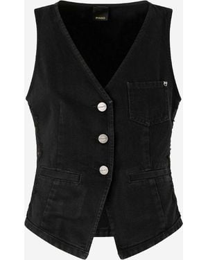 Pinko Cotton Vest - Black