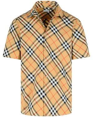Burberry Beige Katoenen Shirt - Metallic