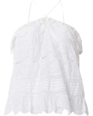 Isabel Marant Ruffled Top - Metallic
