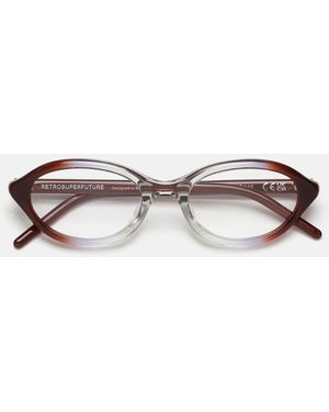 Retrosuperfuture Korrekturbrille Nummer 145 Side Fade Cmf Transparent Braun/Transparent Unisex