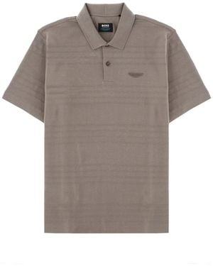 BOSS Polo Con Logo - Grey
