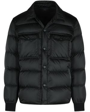 800 Black Polyester Down Jacke - Schwarz