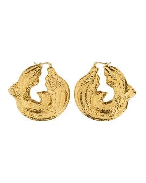 Nina Ricci Twisted Earrings - Metallic