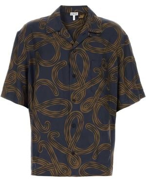 Loewe Silk Shirt For - Black