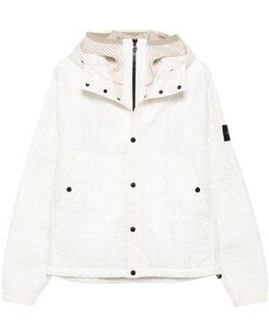 Stone Island Hooded Blouson Jacket - White