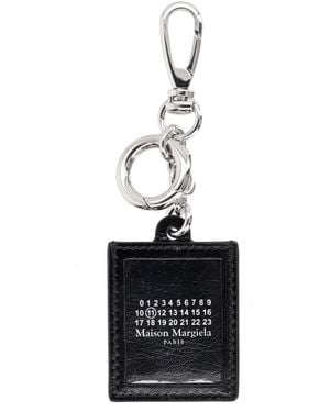 Maison Margiela Leather Keychain - White