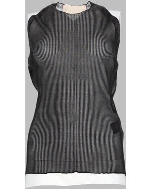 Circus Hotel Lurex Mini Top For - Grey
