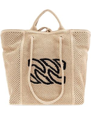 Casadei Tote Bag mit Logo-Stickerei - Natur