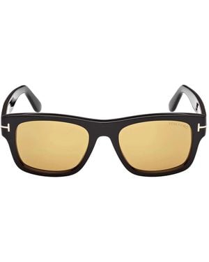 Tom Ford Zonnebril Ft1303 01 E Smith Zwart/bruin Unisex