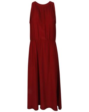 CRI.DA Silk Midi Kleid - Rot