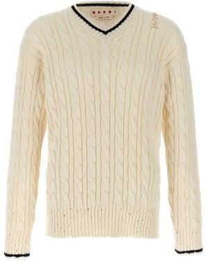 Marni 'V' Neckline Sweater - Natur