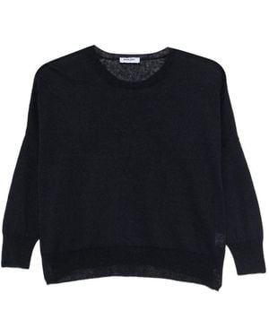 Base London Pullover aus Leinen- und Baumwollmischung - Schwarz