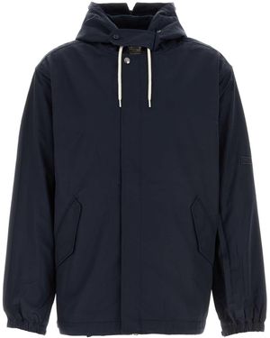 Nanamica Nylon Twill Hooded Jacket - Blue