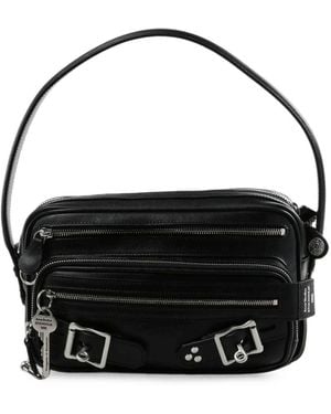 Acne Studios Camero Party Belts Leder-Umhängetasche - Schwarz