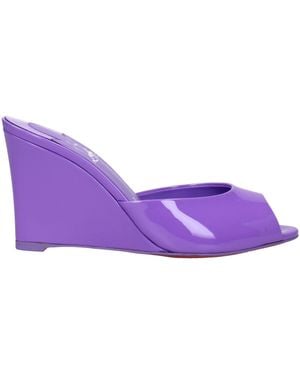 Louboutin Zeppe Me Dolly Paint - Purple