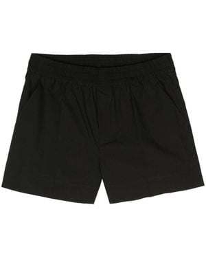 P.A.R.O.S.H. P.A.R.O..H. Pressed-Crease Poplin Shorts - Black
