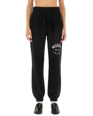 Moschino Jogging Trousers With Logo - Black