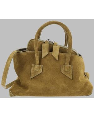 The Attico 100% Leather Shoulder Bag - Metallic