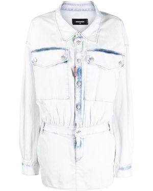DSquared² Denim kurzes Kleid - Weiß