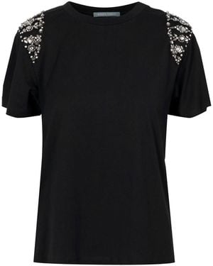 Alberta Ferretti T Shirts En Polos Zwart